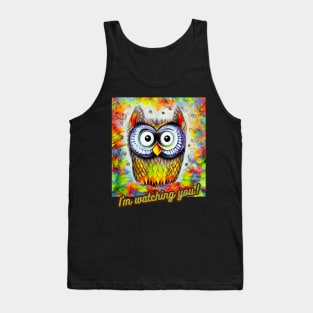 Colorful Owl Tank Top